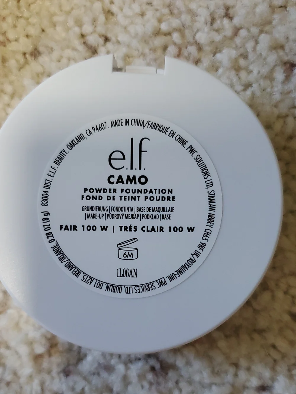 e.l.f. Camo Powder Foundation Compact - Light Beige